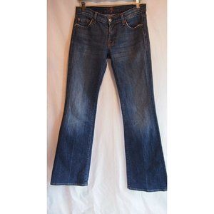 7 For All Mankind Women's Blue Boot Cut Jeans